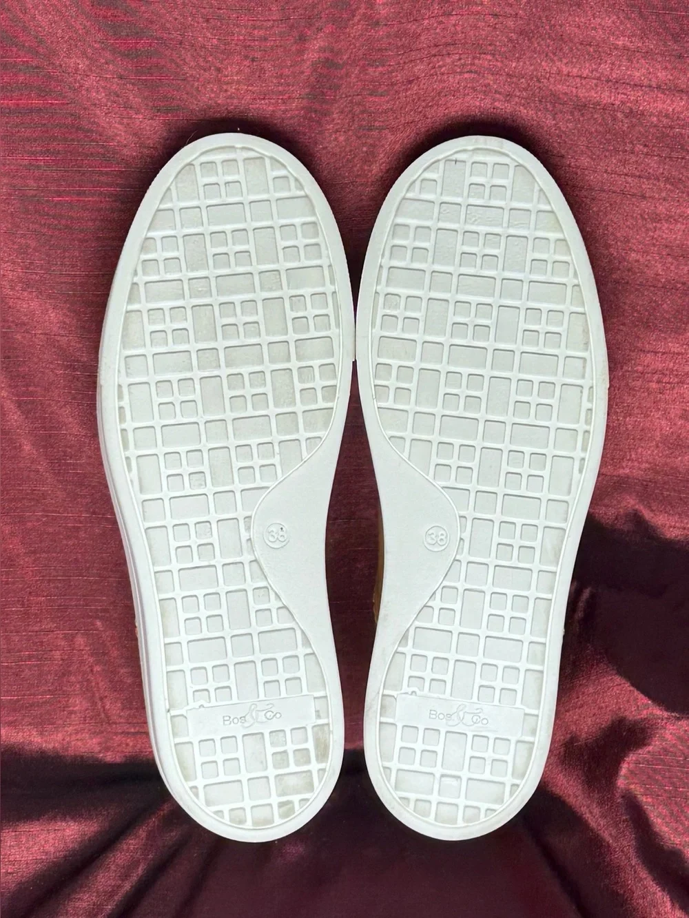 ✨🍋 Bos & Co Patent Yellow Slip-On Platform Sneakers Sz 38 EU ✨🍋